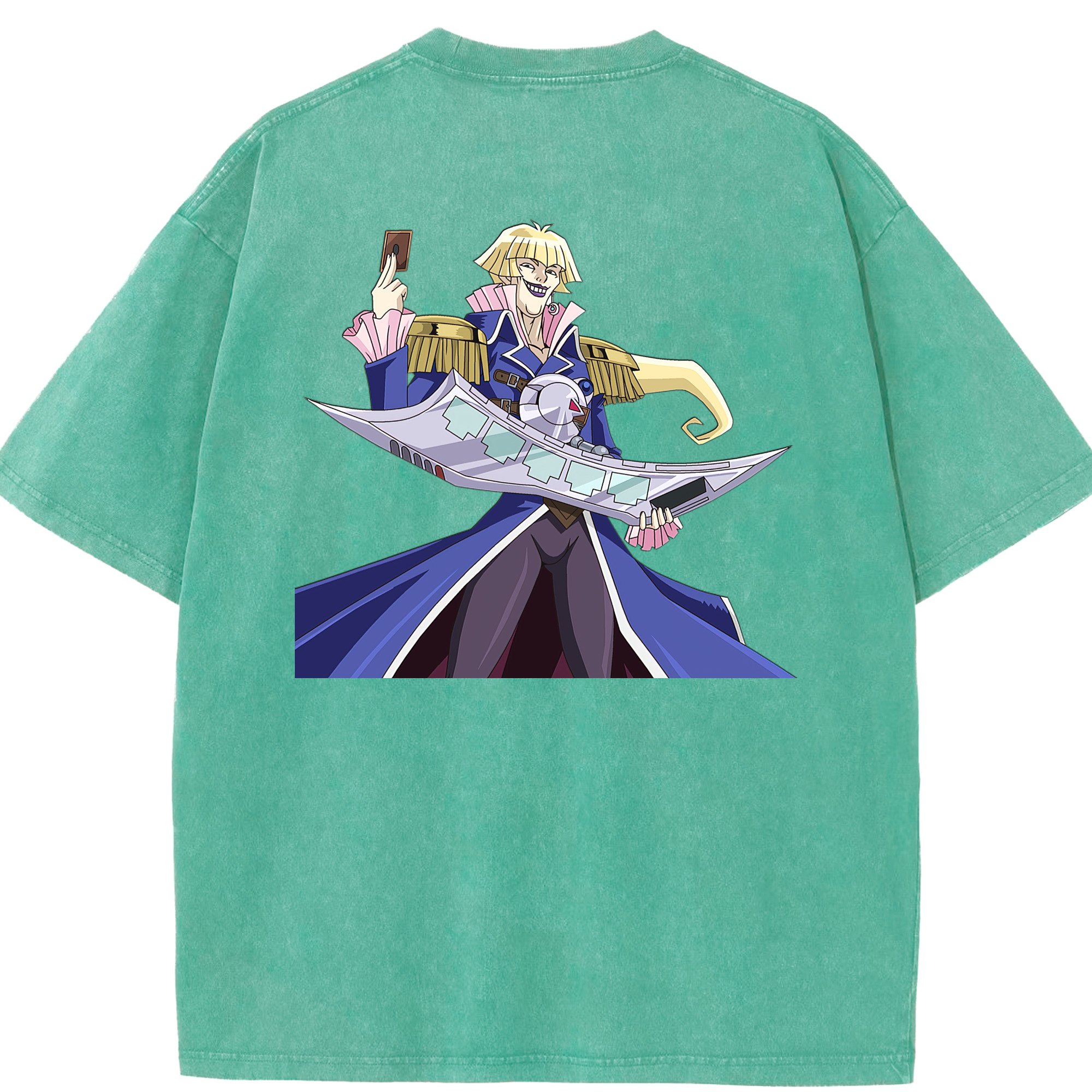 （画像用） 遊☆戯☆王 Yu-Gi-Oh! 綿100% ヴィンテージ風 半袖Tシャツ（背面プリント）